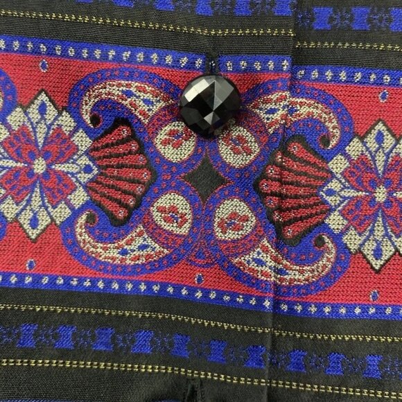 Talbots Vintage 100% Silk Asian Inspired Stunning Blazer Size 14 - Picture 8 of 12